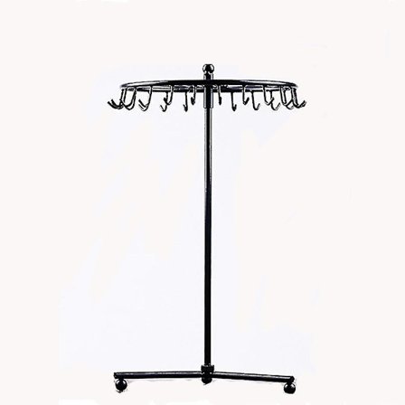 23 kroker Vintage anheng skjerf smykker display stativ roterbar halskjede pannebånd armbånd ringer stativ holder smykker arrangør(Svart)