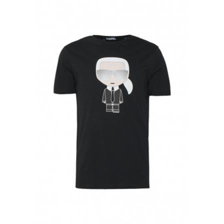 Karl Lagerfeld, T-Shirts Zwart, Heren, Maat:XS