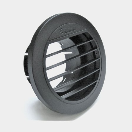 Výdech Eberspächer, 75 mm, otevřený, plast, černý