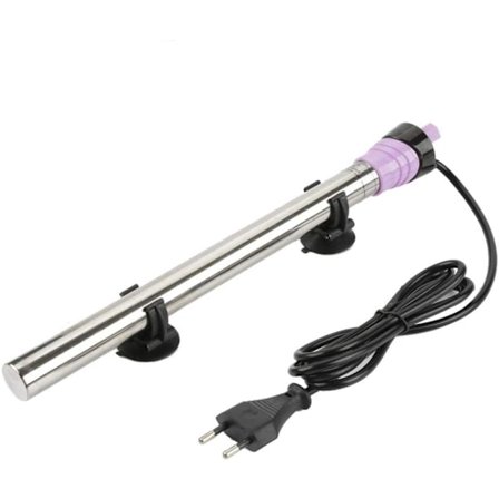 Akvaarion lämmitin, automaattinen termostaattinen akvaarion lämmitystanko ruostumattomasta teräksestä, räjähdyssuojattu (300 W)