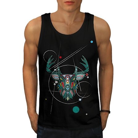 Snygg Deer Beast Men Blacktank Top