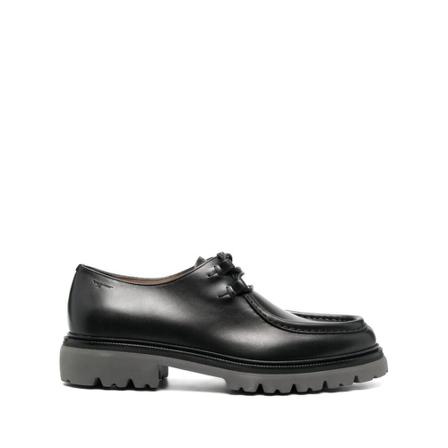 Salvatore Ferragamo Laced Schoenen , Zwart , Heren , Maat: 41 EU