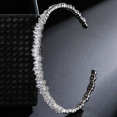 925 Sterling Silver Tennis Armband Dam Armband