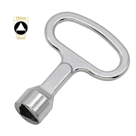 Trekantnøgle til skraldespand Trekantnøgle til gul skraldespand Metal trekantnøgle til sorteringsbeholder El-måler Gas Elevatorer Boks