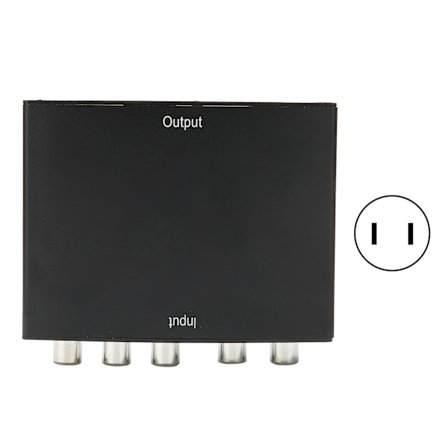 YPBPR till High Definition Multimedia Interface-omvandlare Video Audio 1080P Datortillbehör 100-240VUS-kontakt