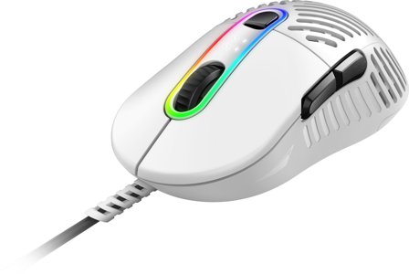 MOUNTAIN Makalu 67 - RGB Gaming mouse - White - Gaming mus - Optisk - 6 - Hvit med RGB lys