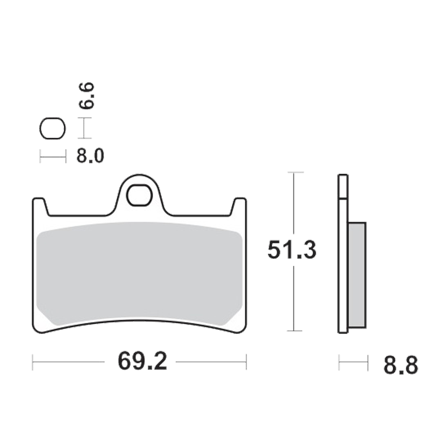 Bremseklodser For Moto-Master RoadPro Sinter - Yamaha Tracer 9 2021-2024