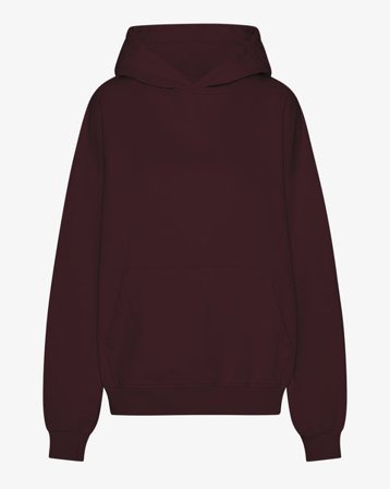 Organic Oversized Hood - Oxblood Red - Female - XL - Sustainable material - Ethical production