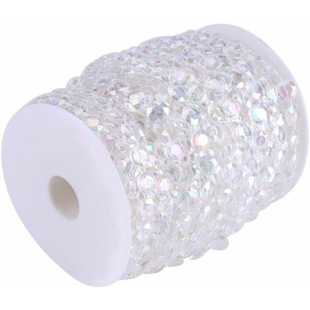 -30m 98ft Verhot Helmiä Akryyli Kristallit Timantti DIY Ovi Ripustus Verho