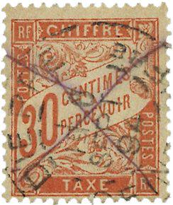 Frankrig 1893-1935 - YT TX34 - Portomærker - Stemplet