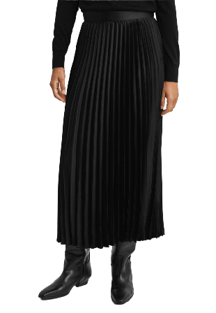 GANT Veckad satinkjol Kjolar Dam Svart 34