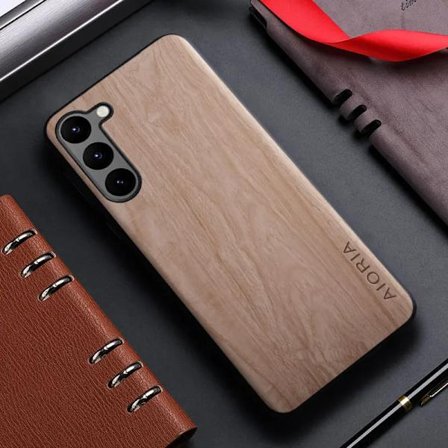 Skal kompatibelt Samsung Galaxy S20 S21 S22 S23 Ultra Plus FE 5G funda bambu trä mönster Läder baksida kompatibelt Galaxy S23 Ultra skal
