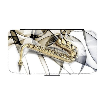 Saxofon iPhone 16 Pro Max Flip Mobilfodral