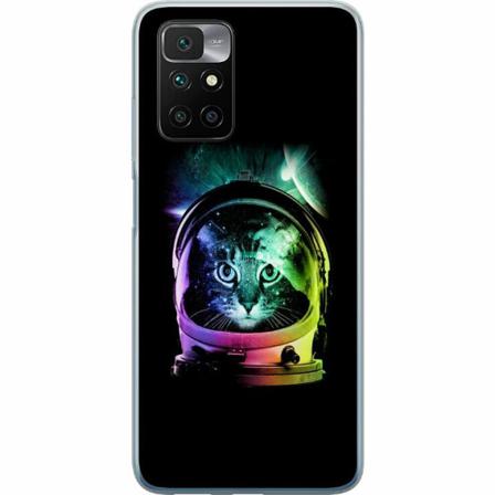 Xiaomi Redmi 10 Genomskinligt Skal Space Cat