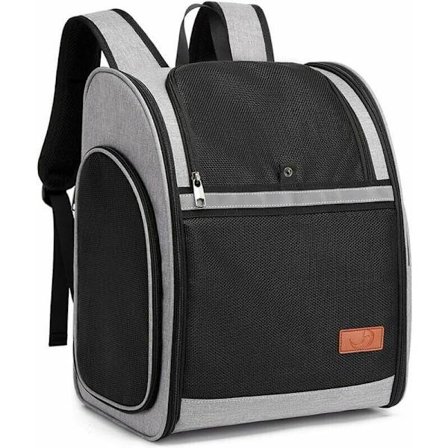 Reppu kissalle ja koiralle: Pienet eläimet, suuret kissat, 10 kg, hengittävä, kokoontaitettava matkakassi sisäisellä turvahihnalla