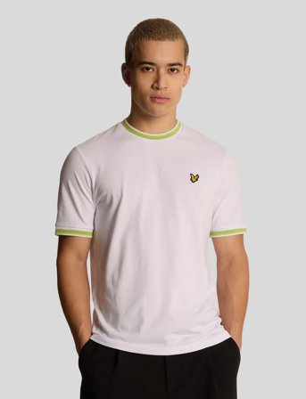 Lyle & Scott Multi Tipped T-Shirt - White - L