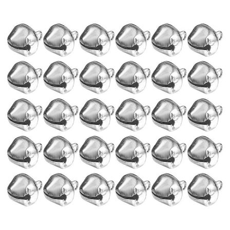 Mini Vintage Klokker Jern Hule Klokker Til Ornamenter Dekorative Genstande Sølv 1,4CM Glædelig Lyd 200 stk