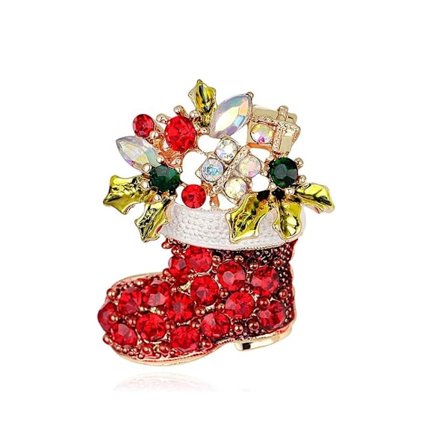Julebroche til kvinder - Jule støvler
