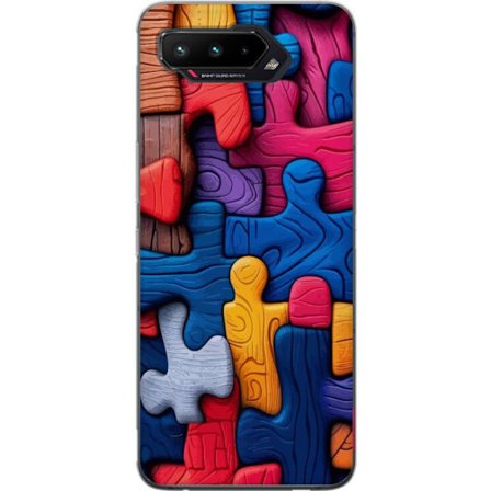 Kompatibel Mobilcover til Asus Asus ROG Phone 5 Livlig illustration med Stitch blandt lyserøde æbler i en blød pastelldesign, der kombinerer sødme