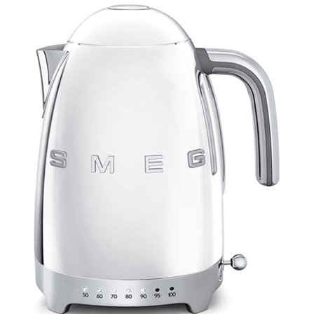 Smeg Vannkoker 1,7 l Justerbar Temperatur Krom - Kjøp kjøkkenmaskin hos Bakeren og Kokken