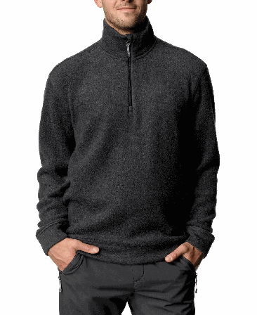Houdini Alto Half Zip M's True Black