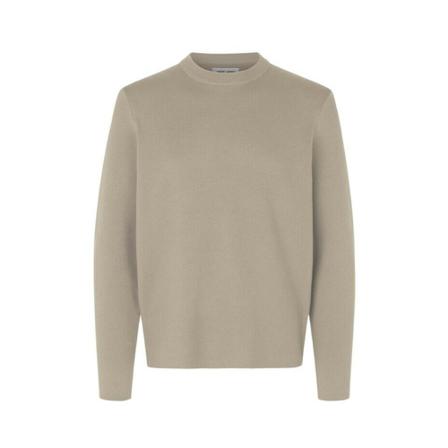 Samsøe Samsøe Round-neck Knitwear , Beige , Heren , Maat: M Truien & Vesten