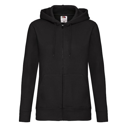 Fruit of the Loom Dam/Dam Lady Fit Hoodie XS Svart