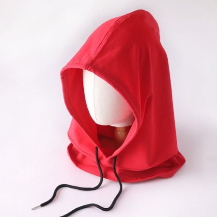 Bomull Balaclava Light Thin Hood Scarf RÖD