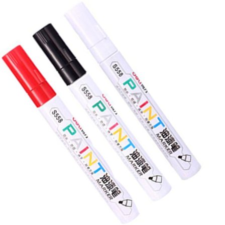 3PCS Permanent Paint Marker Graffti Oily Marker Paint Marker Pen