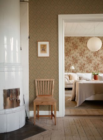 Duro Tapet, Gysinge II 098-01 Gammalsvenska Papper, L, Beige, Färg & tapeter