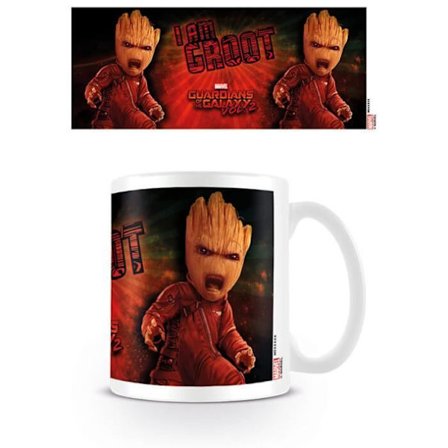 Mugg - Guardians of the Galaxy Vol. 2 - Groot Enojado - 30 cl - Vit - Tål diskmaskin