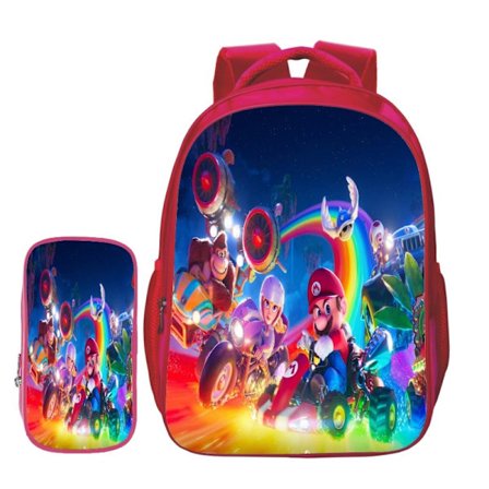 Super Mario Ryggsäck Anime Barn Skolväska