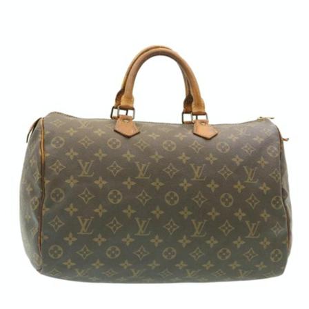 Louis Vuitton Vintage, Pre-owned Speedy 35 Monogram Handbag Bruin, Dames, Maat:ONE Size