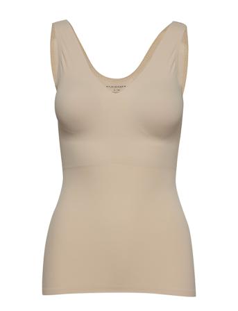 Top T-shirts & Tops Sleeveless Beige Schiesser