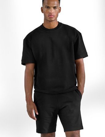 Bread & Boxers Lounge Tee - Black - L
