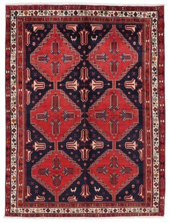 Handgeknoopt Perzisch Afshar/Sirjan Vloerkleed 168X222 Donkerrood/Zwart