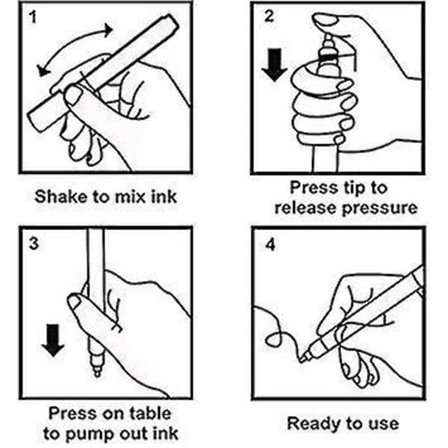 12 Farvede Metallic Konturmarkører Penne Dobbelt Linje Gavekort