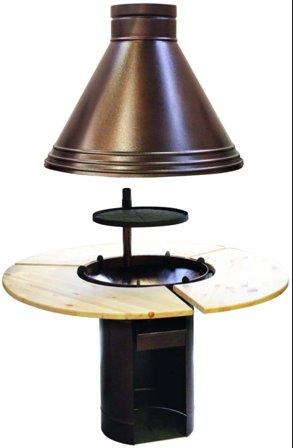 Palmako 102789 Grill med bord, för grillkåtan Eva, Uterum