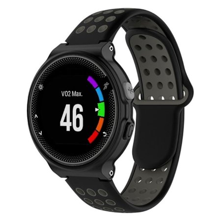 26mm Garmin Forerunner 735xt / 220/230/235/620/630-To-Farge Silikon smartklokke Bandet - Hvit / Grå