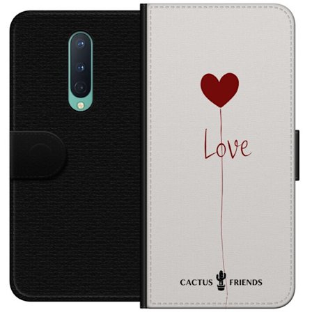 Yhteensopiva Lompakkokotelo OnePlus OnePlus 8 Cactus and Friends - Love Balloon Minimal