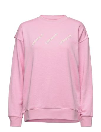 Crew Sweatshirt W Sweatshirt Trøje Lyserød Adidas Originals