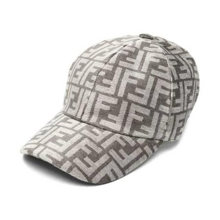Fendi Caps Grå, Dame Huer Hatte og kasketter, Størrelse: ONE Size