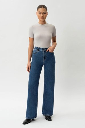 Relaxed ComfortDenim Jeans 32" Mid Blue XS