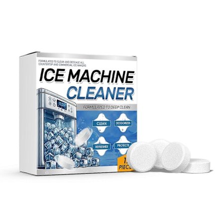Rensetabletter til ismaskine - 12 stk. rengøringstabletter til ismaskine til køleskab
