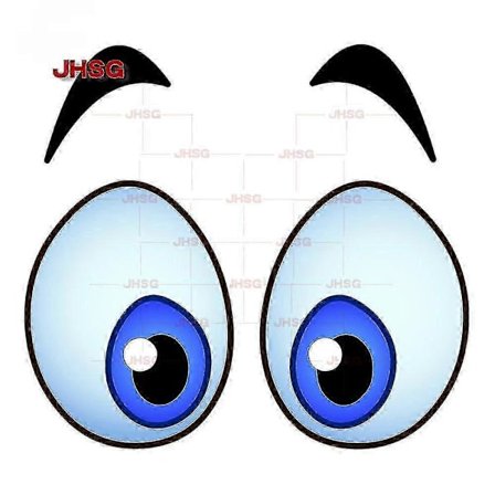 Tegneserie Klistermærker Sjove Klistermærker Store Øjne Sjove Bil Klistermærker Dekorative Klistermærker Vandtæt Vinyl Pvc[D]