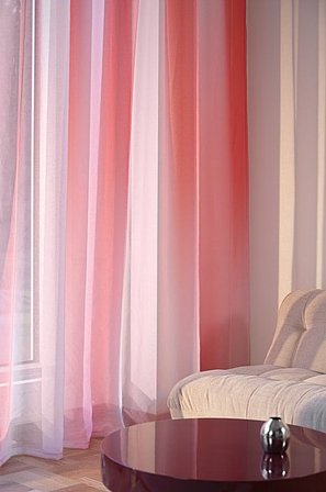 Jotex - Extra Breed Voile Gordijn Roze/rust/beige Roze/rust/beige - LOLLIPOP - Koop Multifunctionele gordijnen bij Jotex