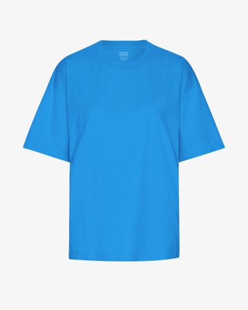 Oversized Organic T-Shirt - Pacific Blue L