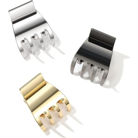 Lille skridsikker metal hestehale hårklemme til medium og fint hår, ZQKLA