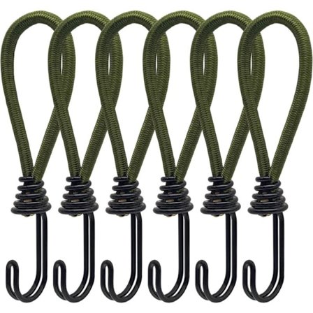 Gummiband med spiralformade krokar för tält, presenningar, PVC-banners, paviljonger, studsmattor, solsegel{EE}