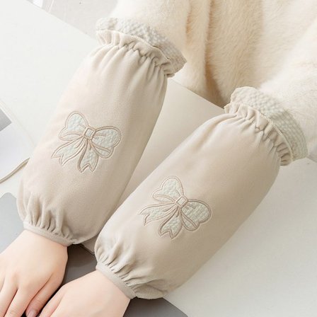 Minimalistiskt designade dunjackaärmar, lång modell för damer, kontorsärmar för höst och vinter som skyddar mot smuts